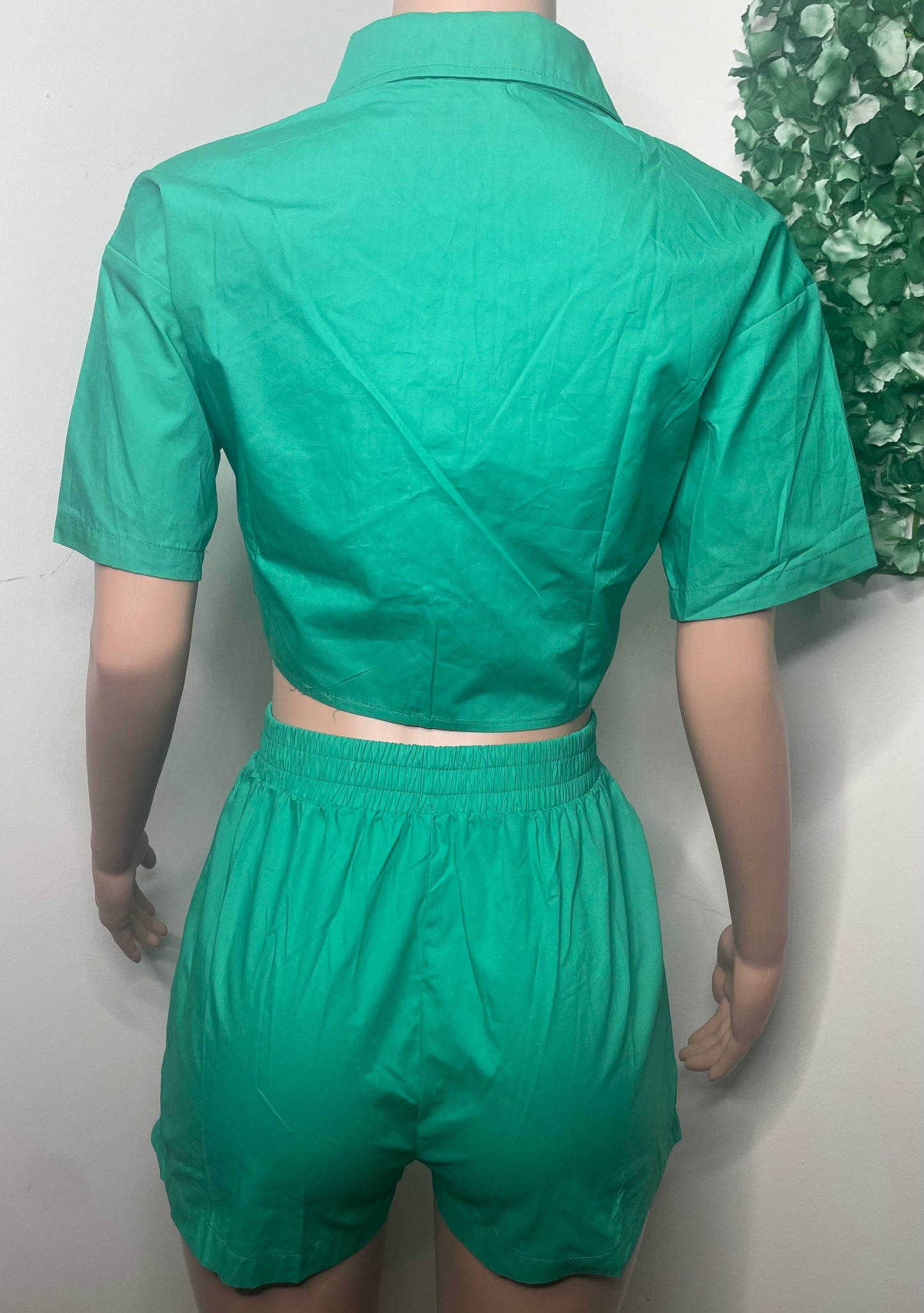 Spring Fling 2 Piece Set (Cyan Green)
