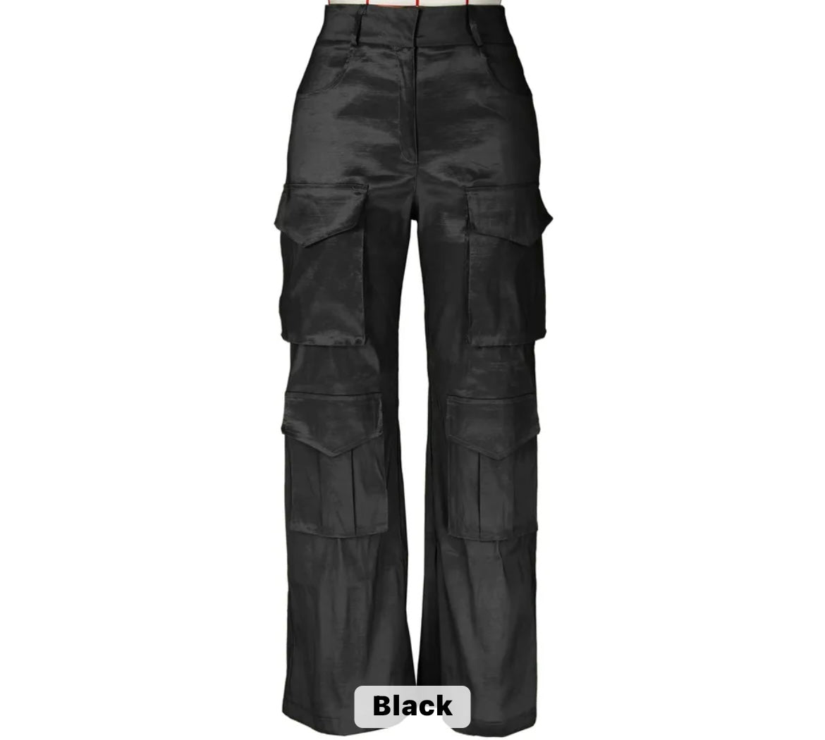Rich Girl Cargo Pants (Black)