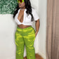 Rich Girl Cargo Pants (Slime Green)